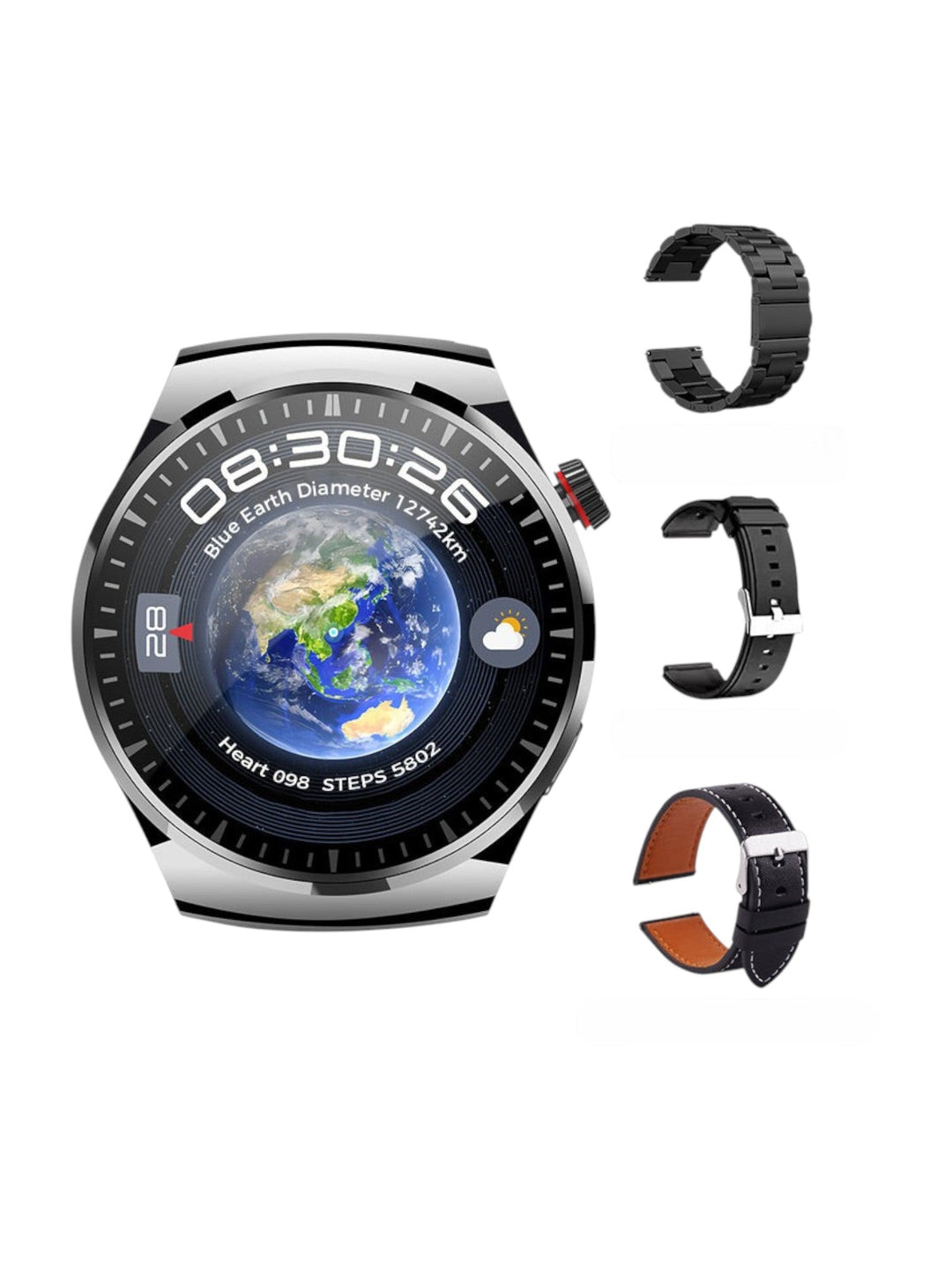 Slim Sports Watch with Activity Monitor – Waterproof Bluetooth Watch for Ladies and Gentlemen | Kalsten