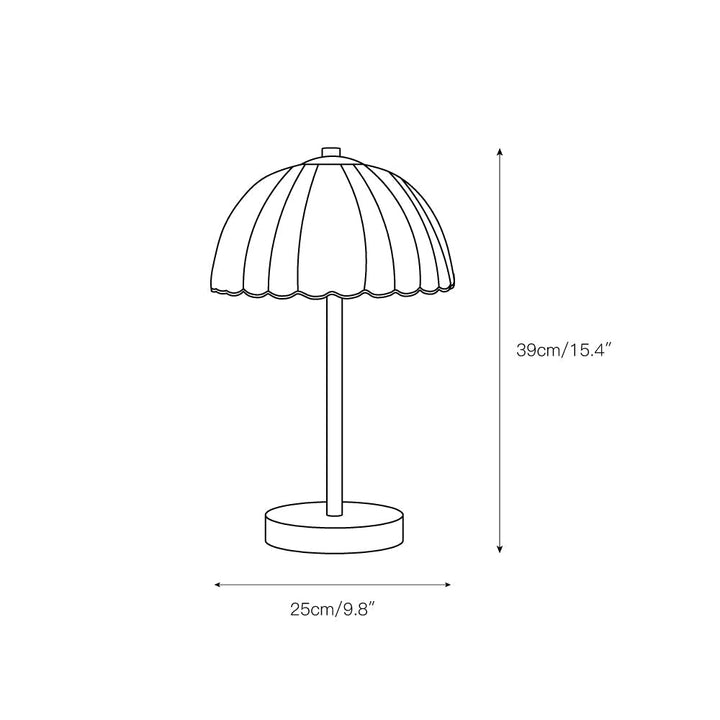 Small Umbrella Table Lamp | Kalsten
