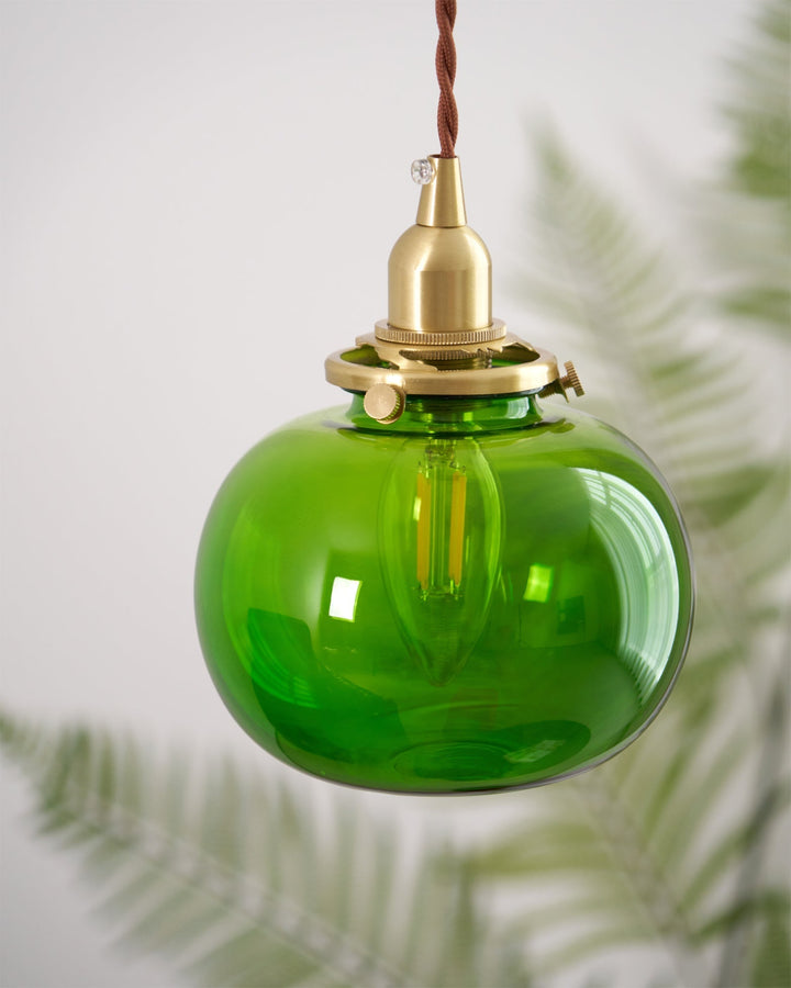 Small Retro Handmade Glass Pendant Light 5.1' | Kalsten