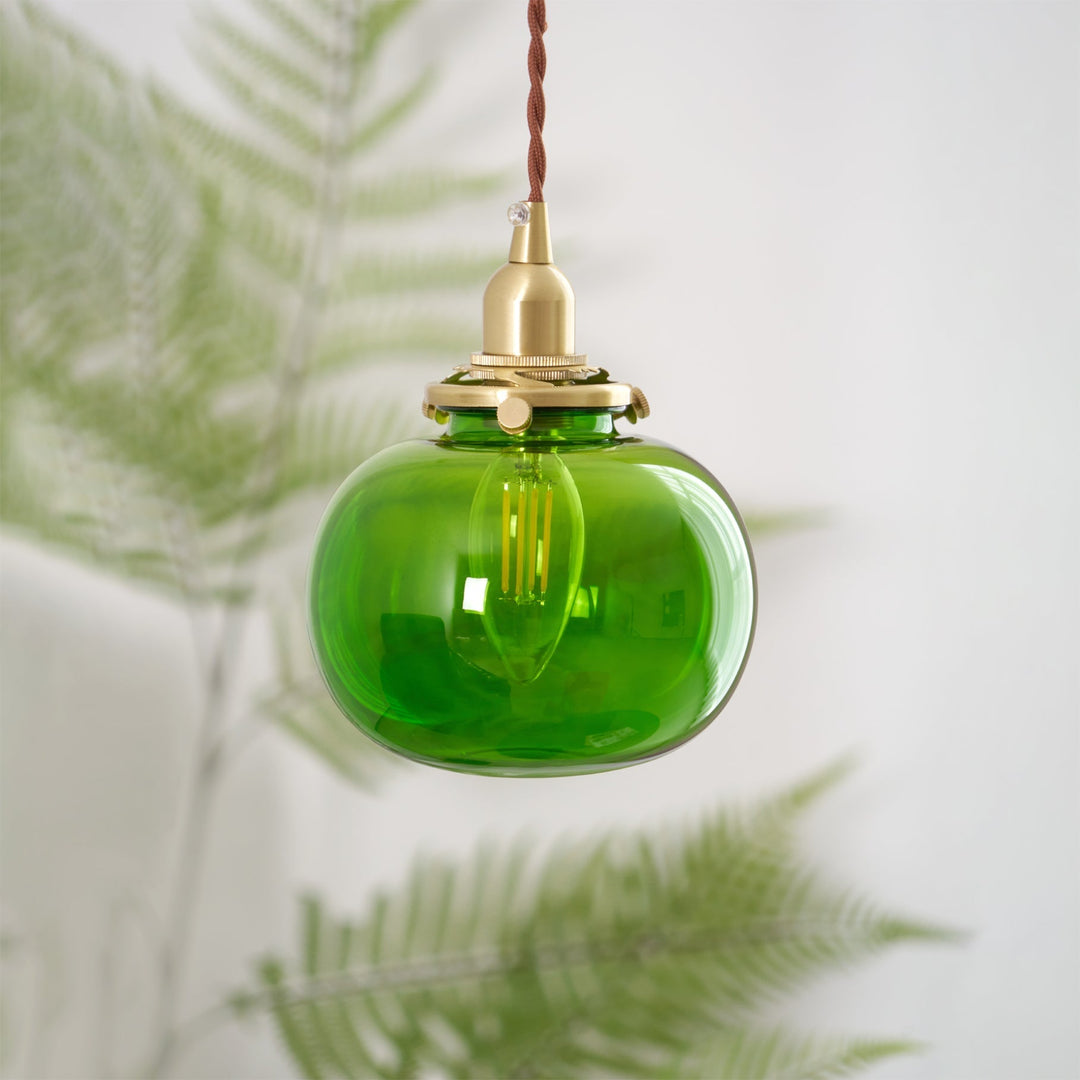 Small Retro Handmade Glass Pendant Light 5.1' | Kalsten