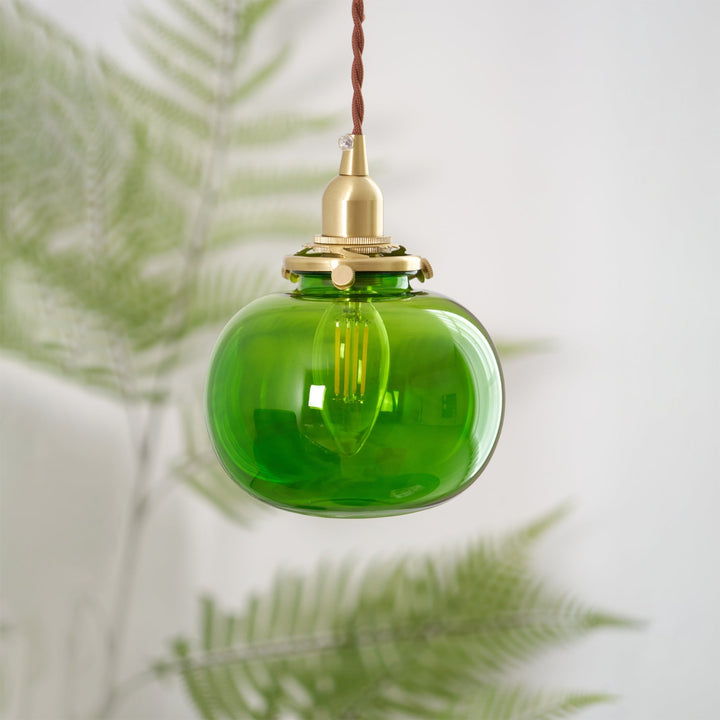 Small Retro Handmade Glass Pendant Light 5.1' | Kalsten