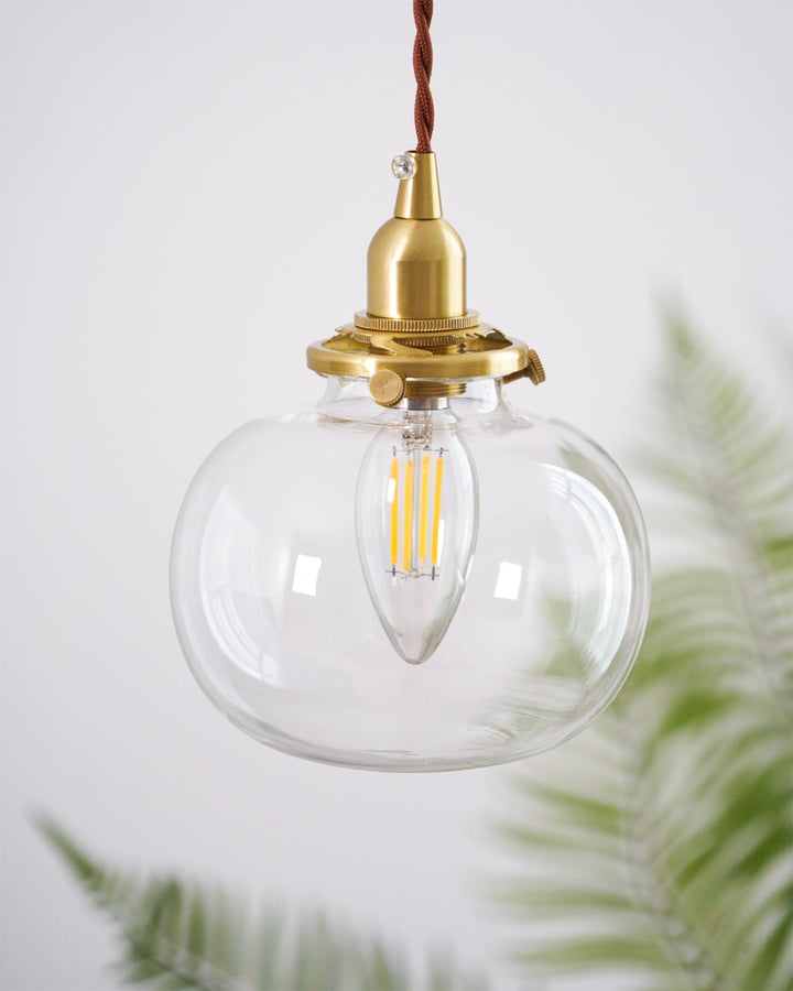 Small Retro Handmade Glass Pendant Light 5.1' | Kalsten