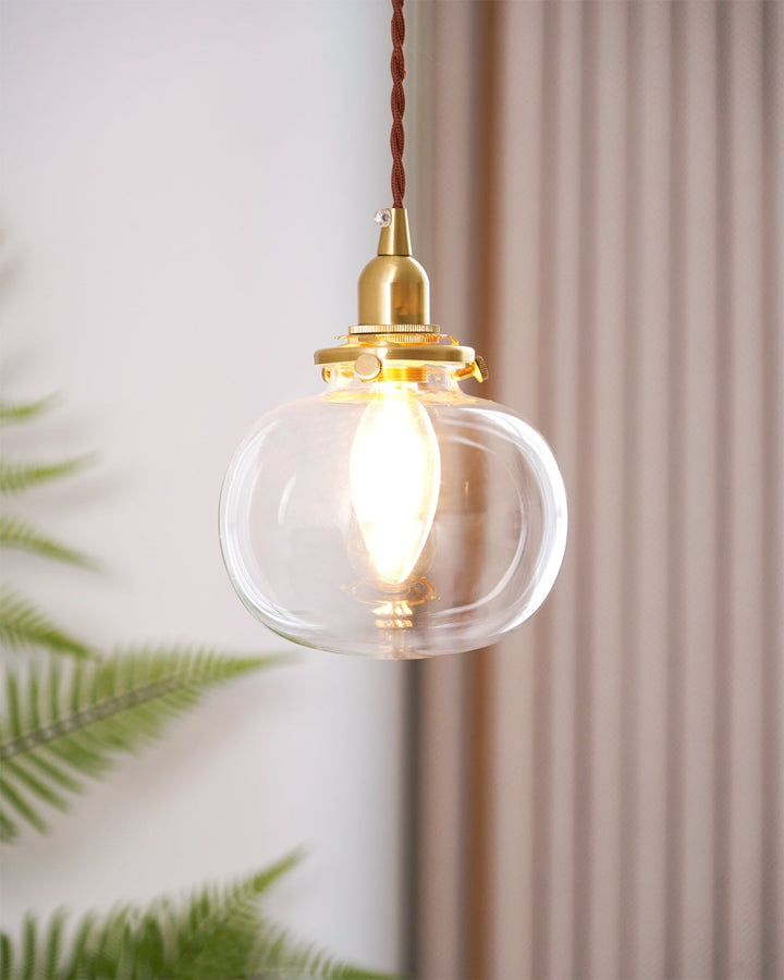 Small Retro Handmade Glass Pendant Light 5.1' | Kalsten