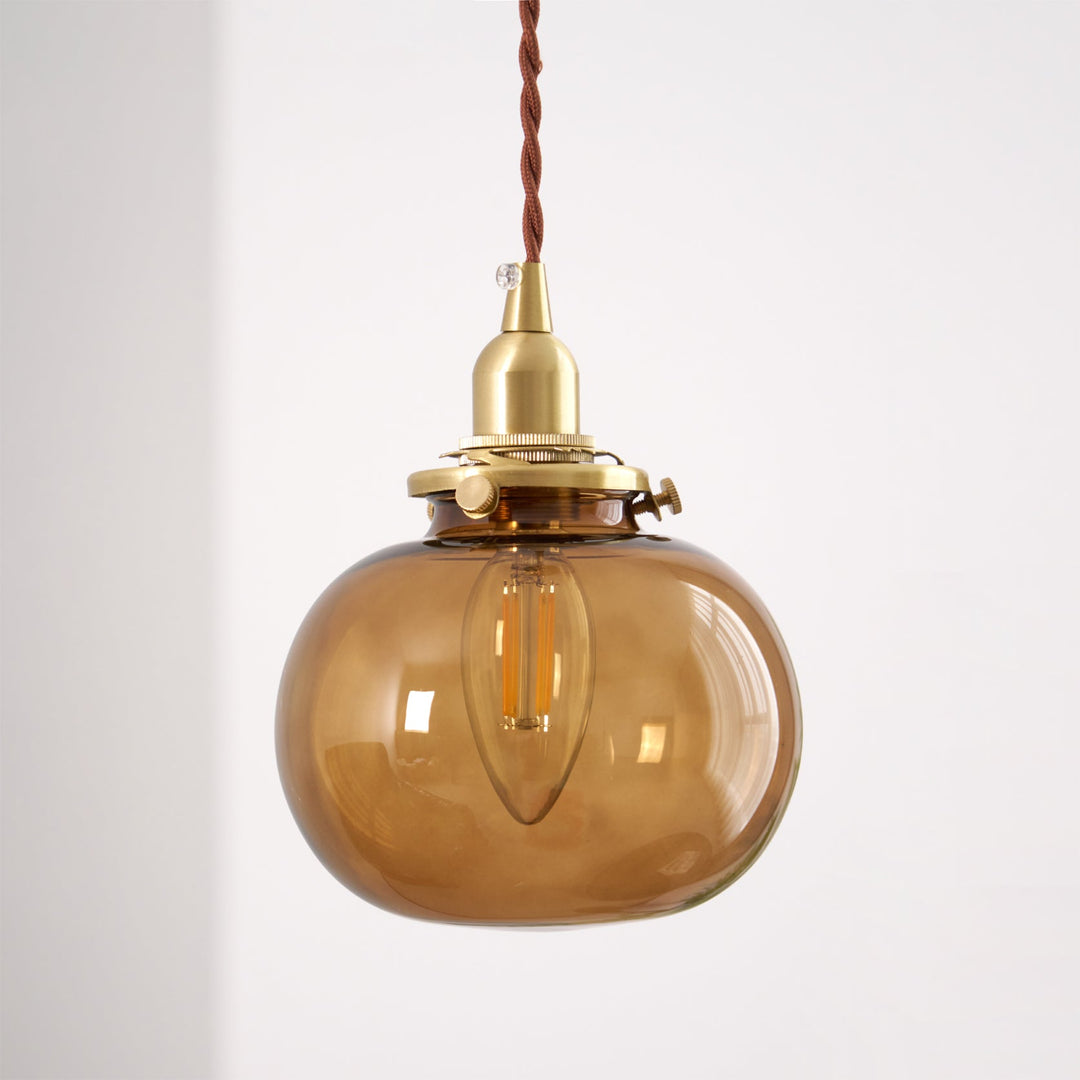 Small Retro Handmade Glass Pendant Light 5.1' | Kalsten