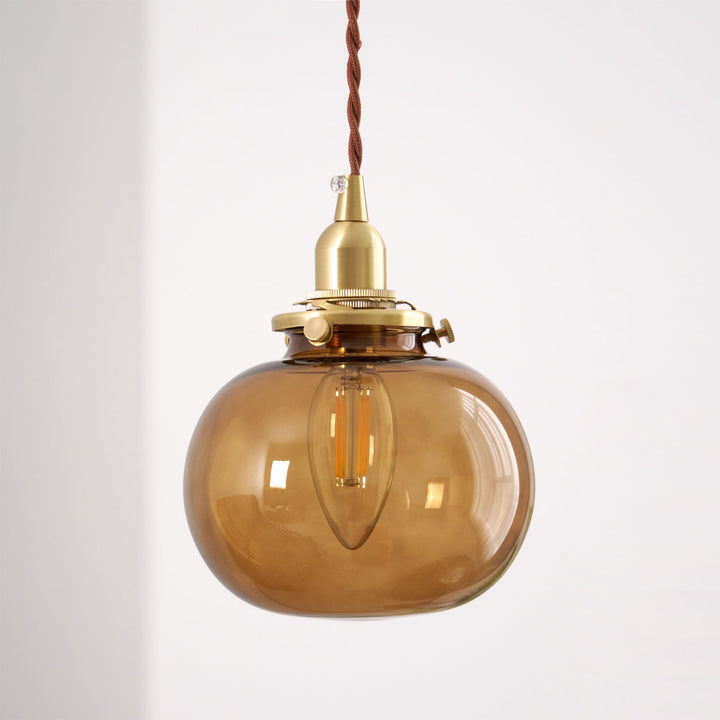 Small Retro Handmade Glass Pendant Light 5.1' | Kalsten