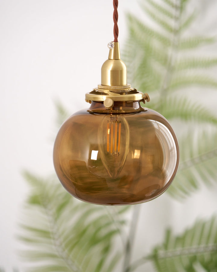 Small Retro Handmade Glass Pendant Light 5.1' | Kalsten