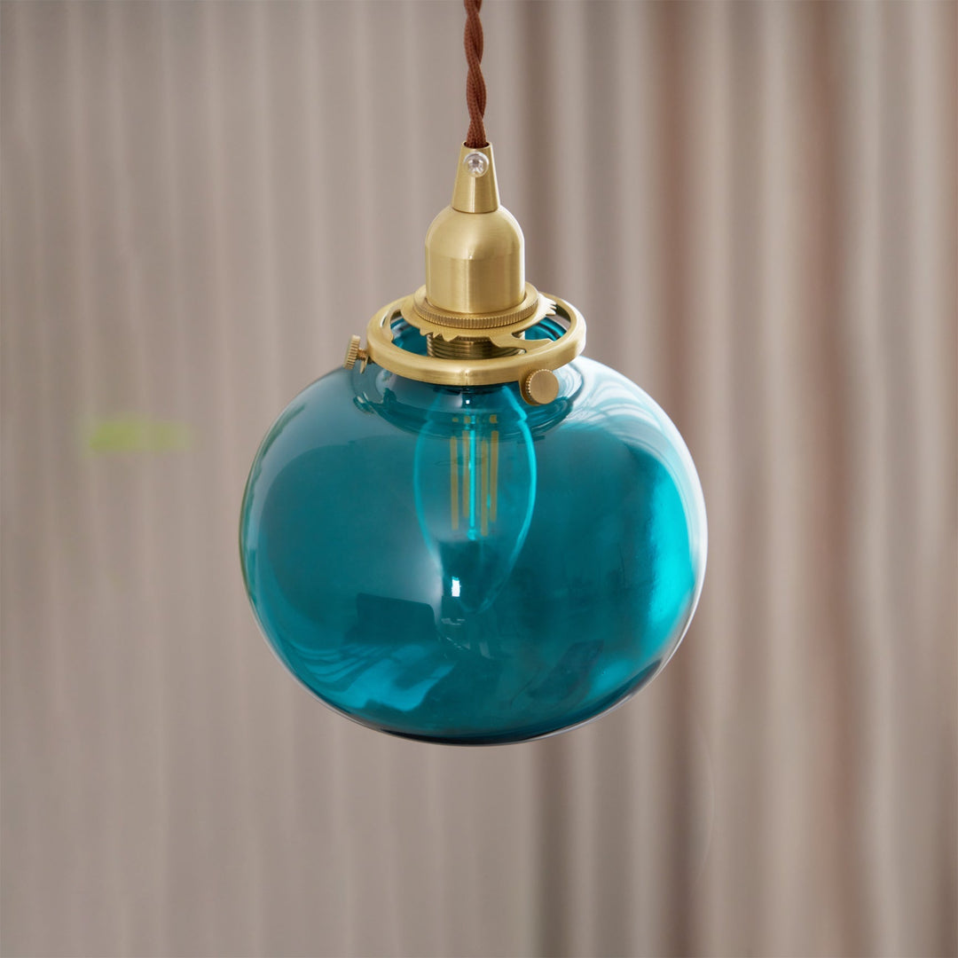Small Retro Handmade Glass Pendant Light 5.1' | Kalsten