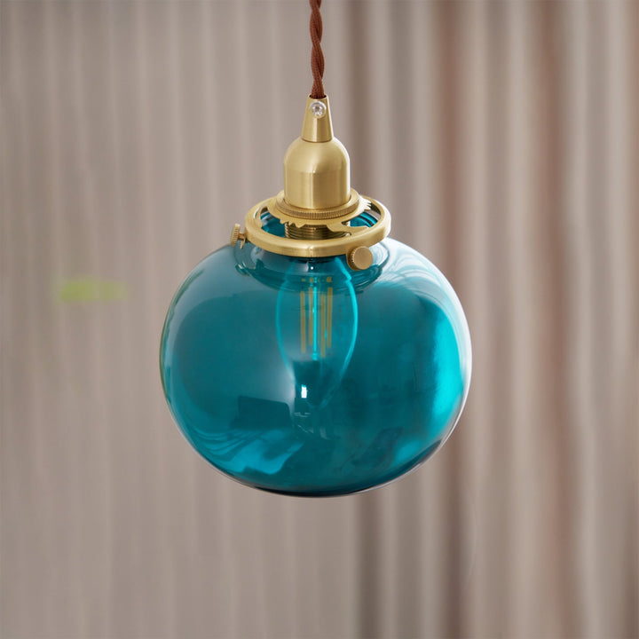 Small Retro Handmade Glass Pendant Light 5.1' | Kalsten
