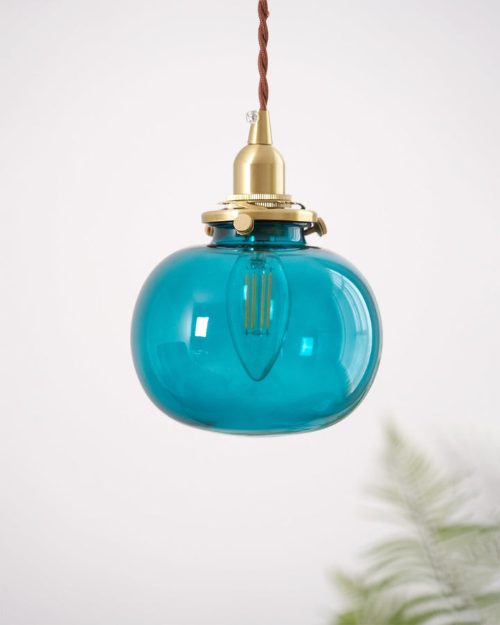 Small Retro Handmade Glass Pendant Light 5.1' | Kalsten