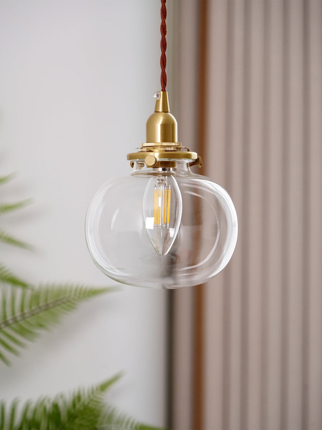 Small Retro Handmade Glass Pendant Light 5.1' | Kalsten