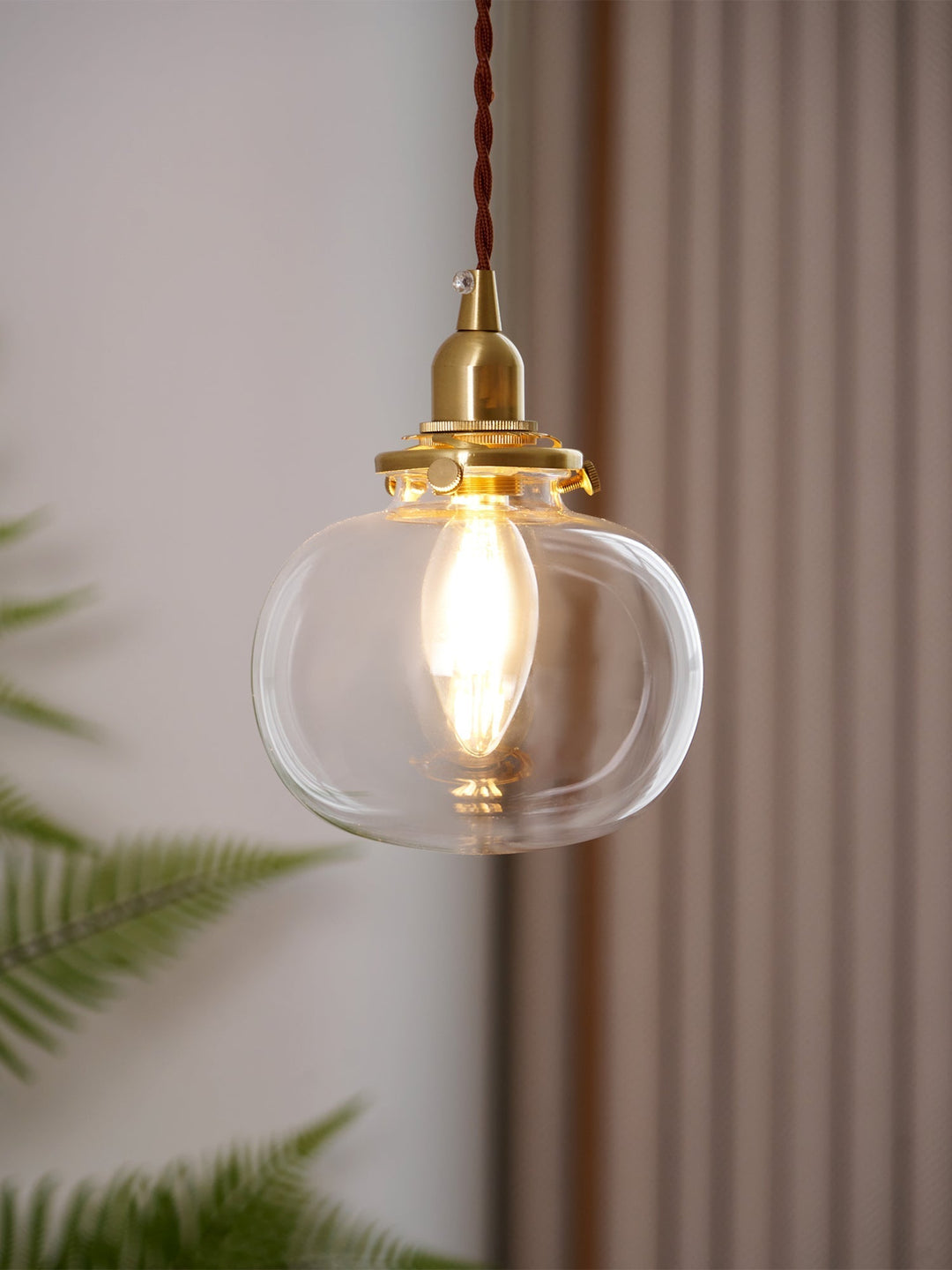 Small Retro Handmade Glass Pendant Light 5.1' | Kalsten