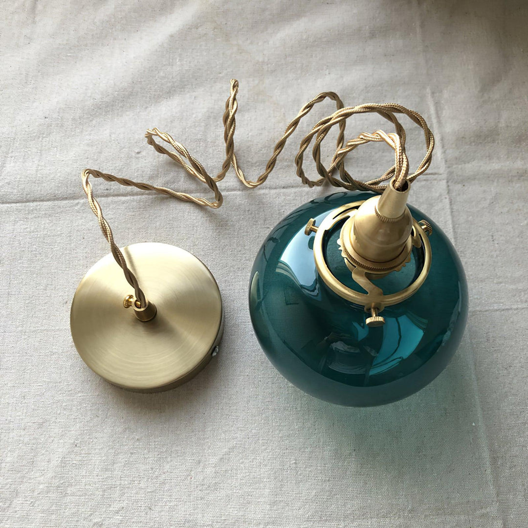Small Retro Handmade Glass Pendant Light 5.1' | Kalsten