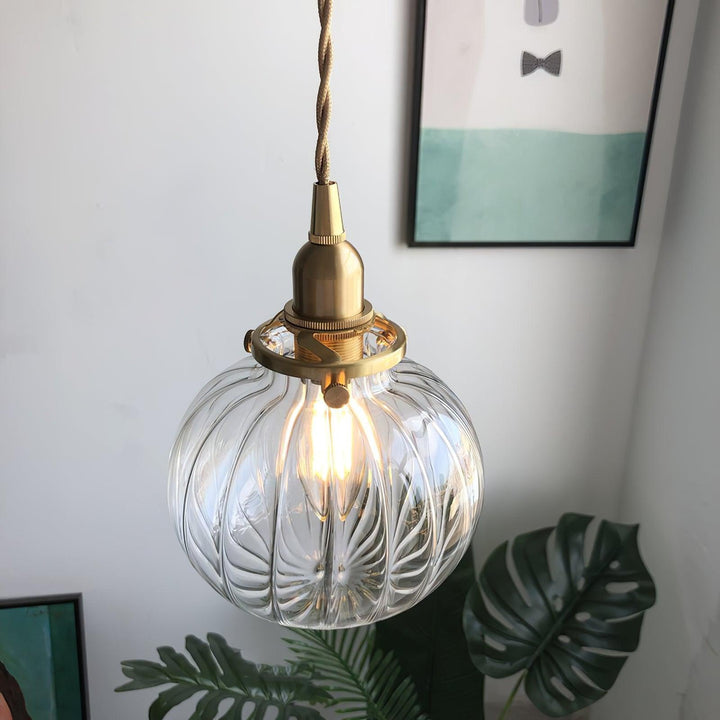 Small Retro Handmade Glass Pendant Light 5.1' | Kalsten