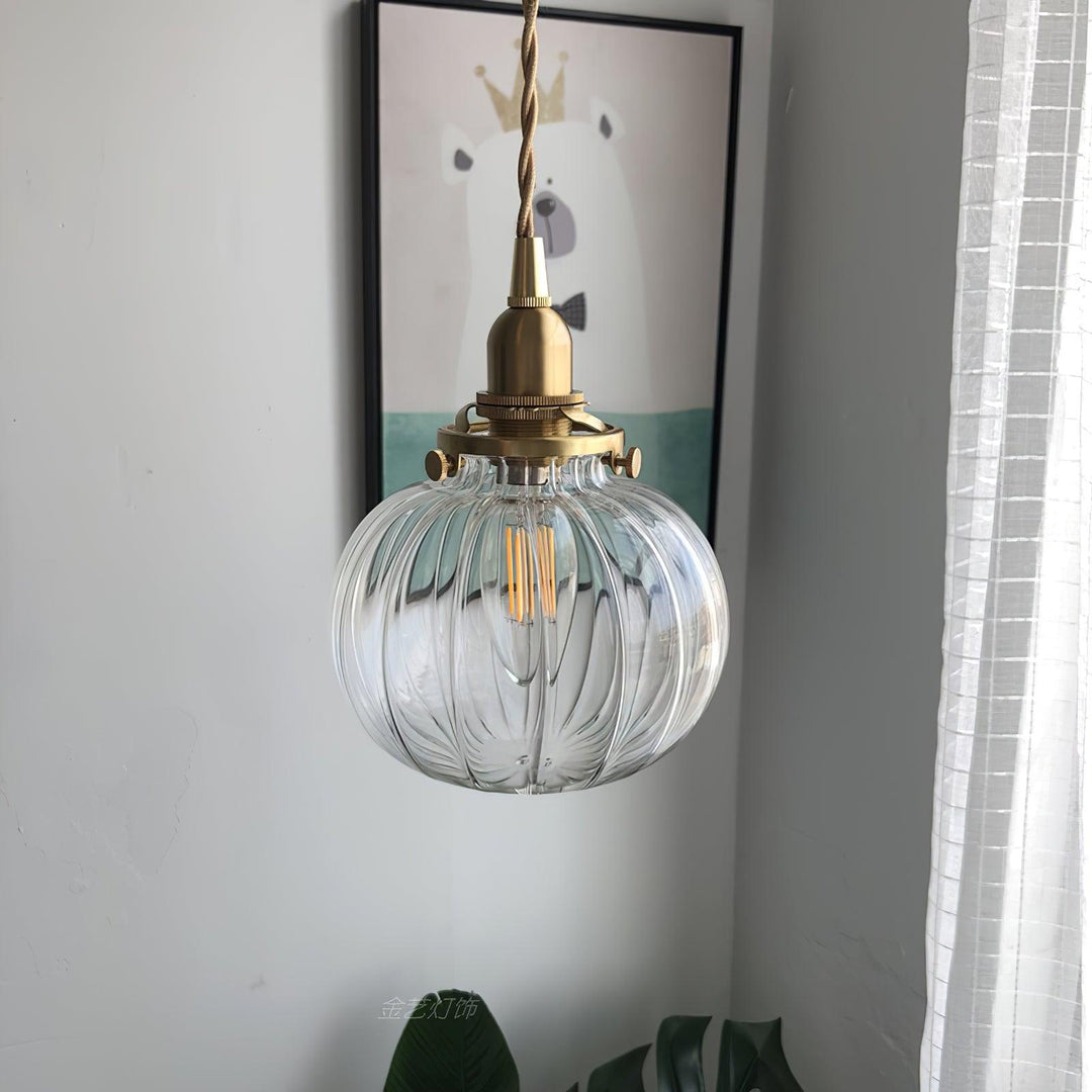 Small Retro Handmade Glass Pendant Light 5.1' | Kalsten