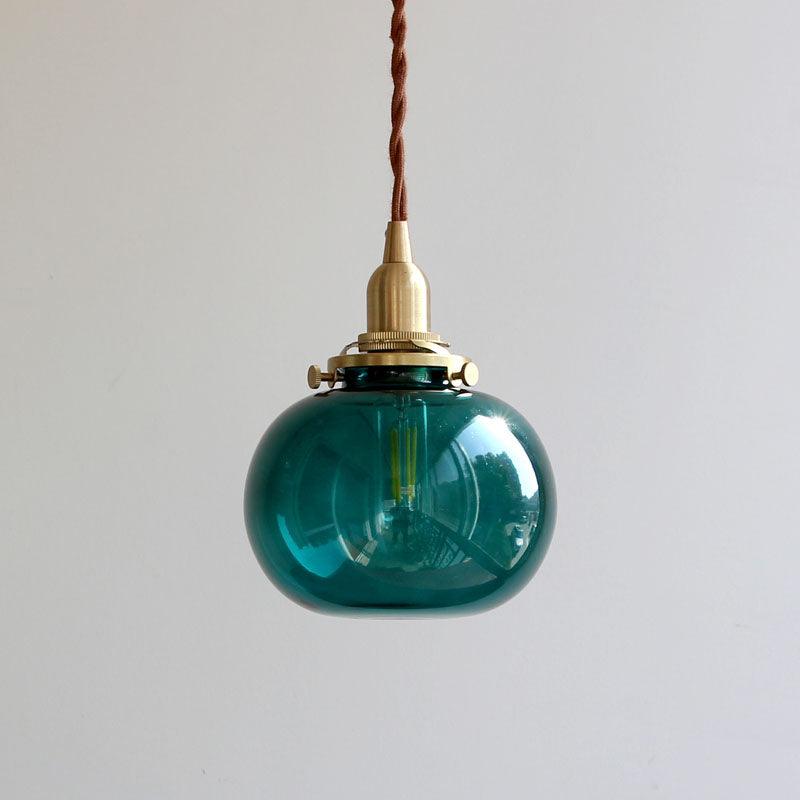 Small Retro Handmade Glass Pendant Light 5.1' | Kalsten