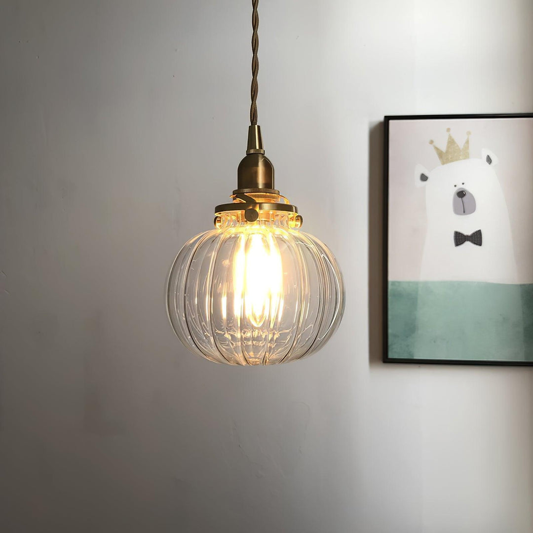 Small Retro Handmade Glass Pendant Light 5.1' | Kalsten