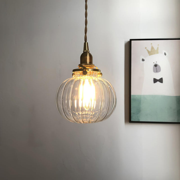 Small Retro Handmade Glass Pendant Light 5.1' | Kalsten