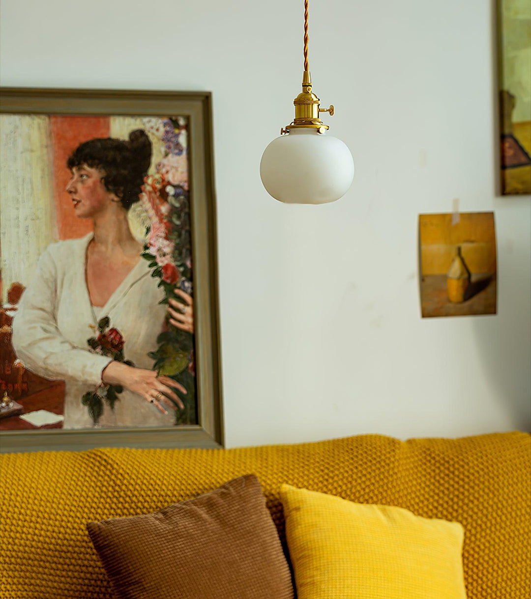 Small Retro Handmade Glass Pendant Light 5.1' | Kalsten