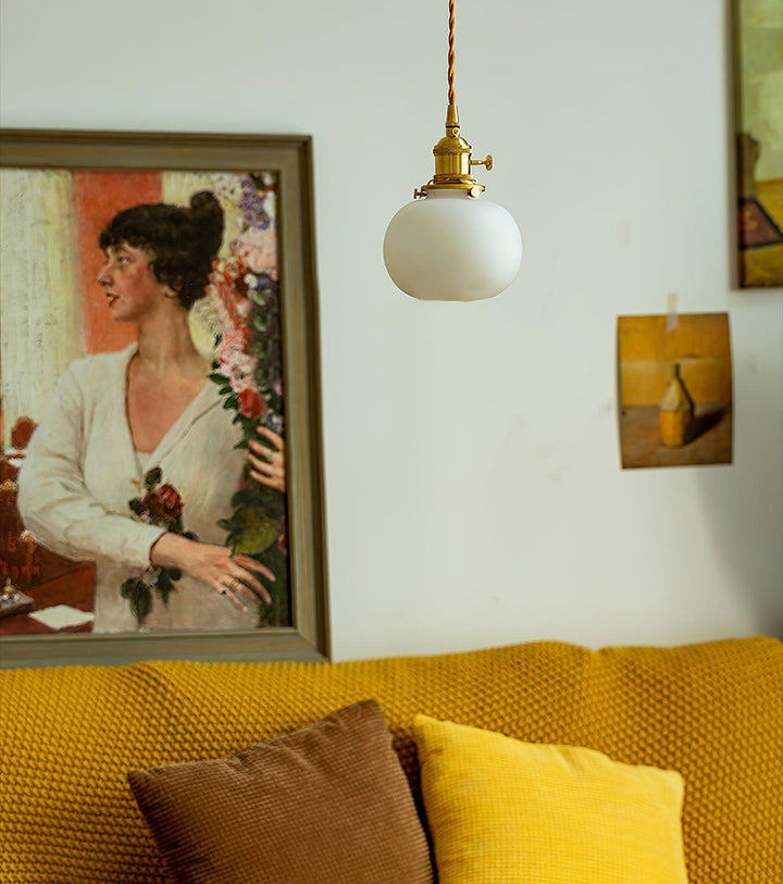 Small Retro Handmade Glass Pendant Light 5.1' | Kalsten