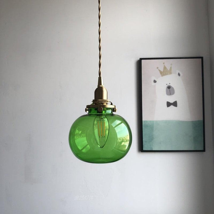 Small Retro Handmade Glass Pendant Light 5.1' | Kalsten