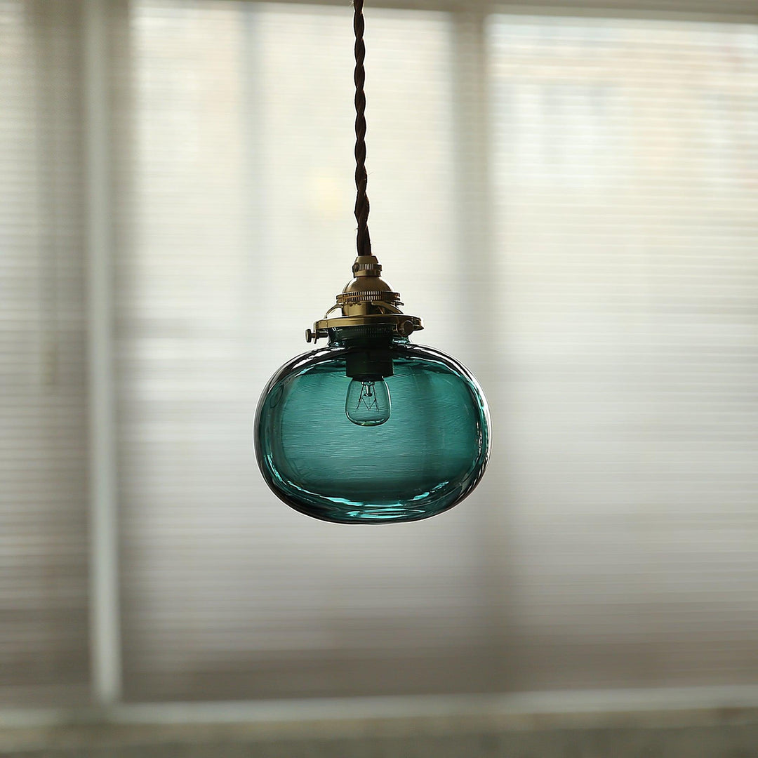 Small Retro Handmade Glass Pendant Light 5.1' | Kalsten