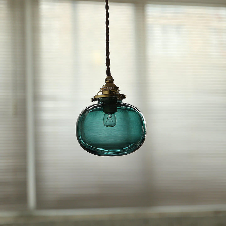 Small Retro Handmade Glass Pendant Light 5.1' | Kalsten