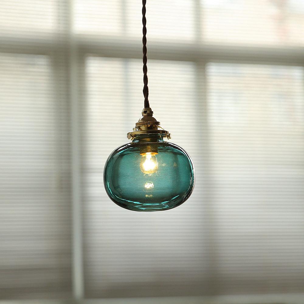 Small Retro Handmade Glass Pendant Light 5.1' | Kalsten