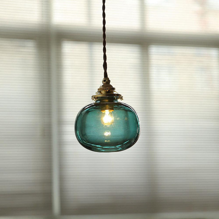 Small Retro Handmade Glass Pendant Light 5.1' | Kalsten