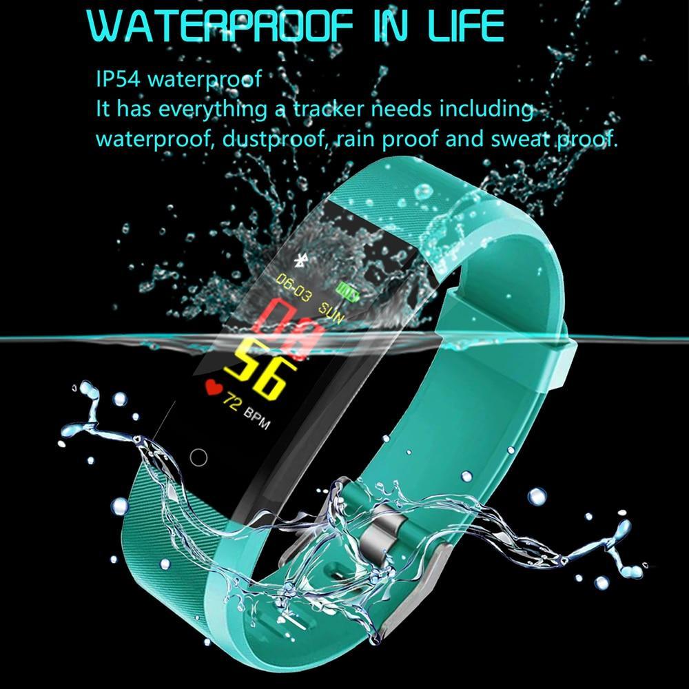 Kalsten | Smart Wristband fitness tracker Watch Health Heart rate band Blood Pressure Waterproof Smart Bracelet for Men Women Smartband