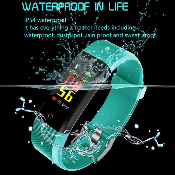 Kalsten | Smart Wristband fitness tracker Watch Health Heart rate band Blood Pressure Waterproof Smart Bracelet for Men Women Smartband