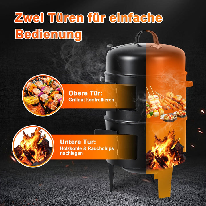 3 in 1 Smoker Smoking Oven 2 Levels | Kalsten