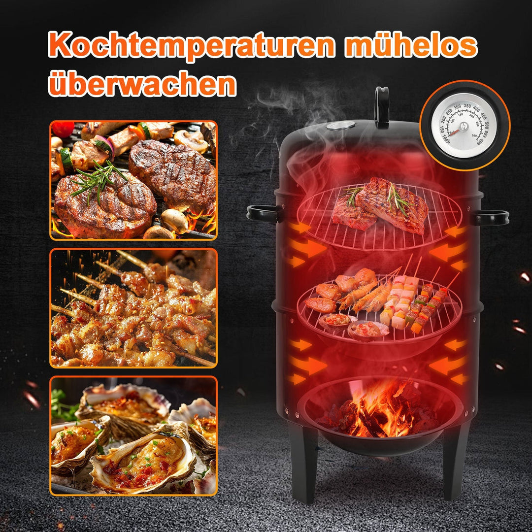 3 in 1 Smoker Smoking Oven 2 Levels | Kalsten
