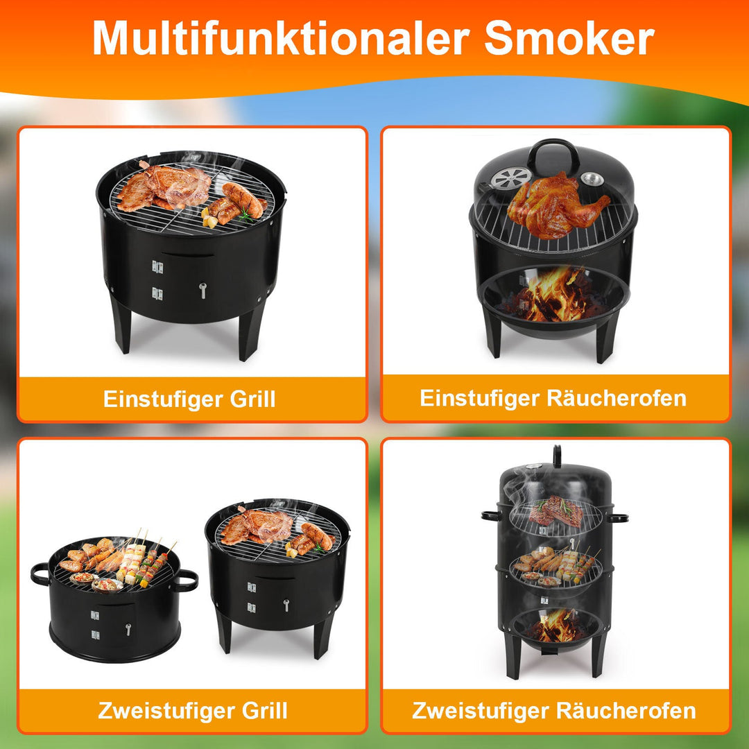 3 in 1 Smoker Smoking Oven 2 Levels | Kalsten