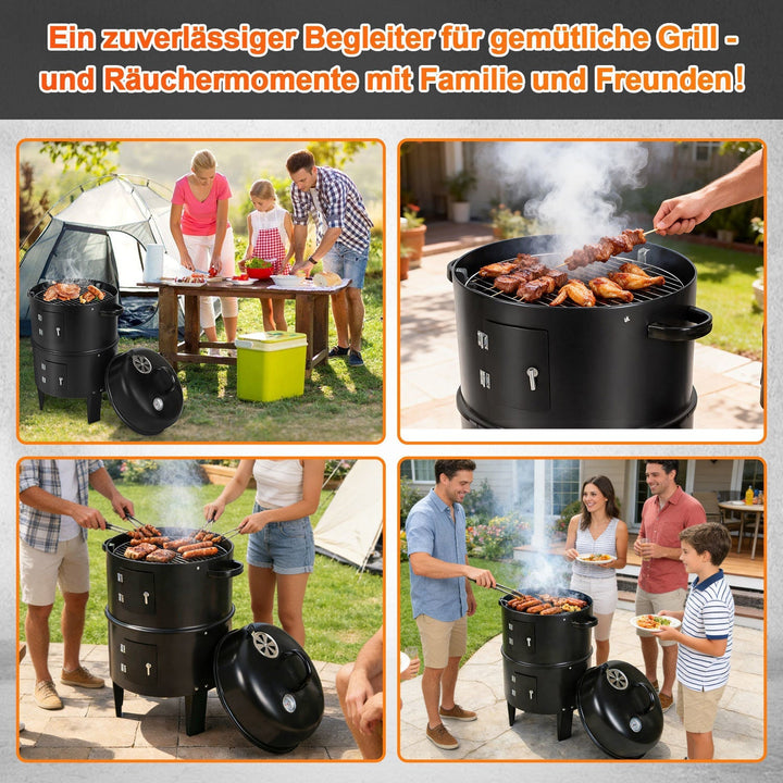 3 in 1 Smoker Smoking Oven 2 Levels | Kalsten