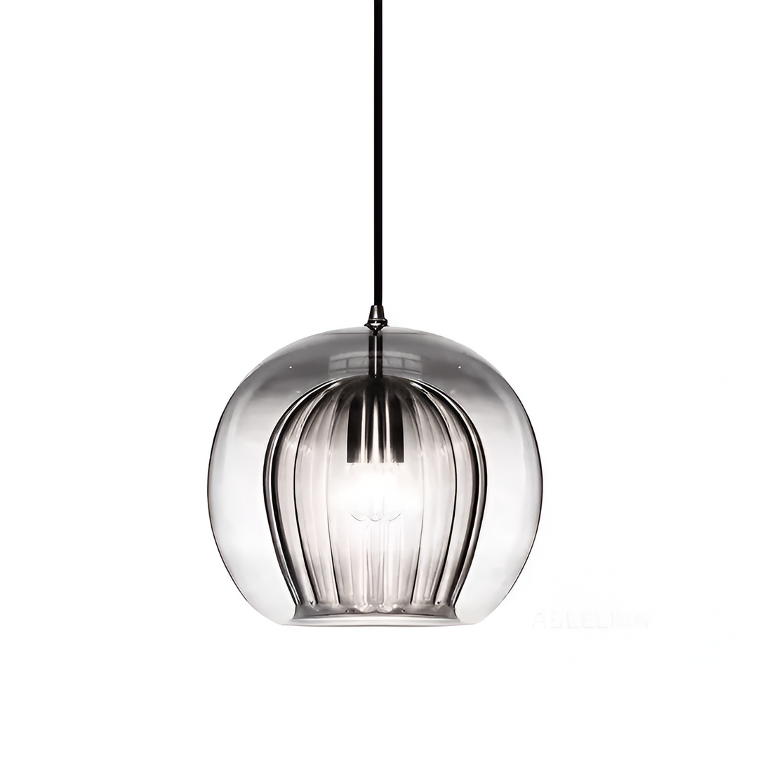 Pendant Light Glass Globe 9.8 in E27 Adjustable Dining Room Kitchen Island Hanging Ceiling Lamp Vintage Modern | Kalsten