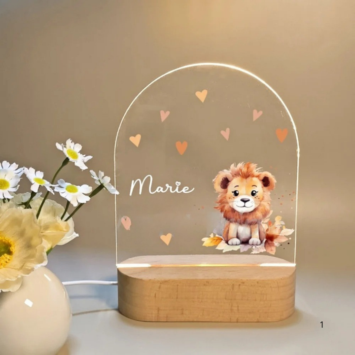 Kalsten | Personal Night Light with Name – Soft Warm LED Lighting for Children