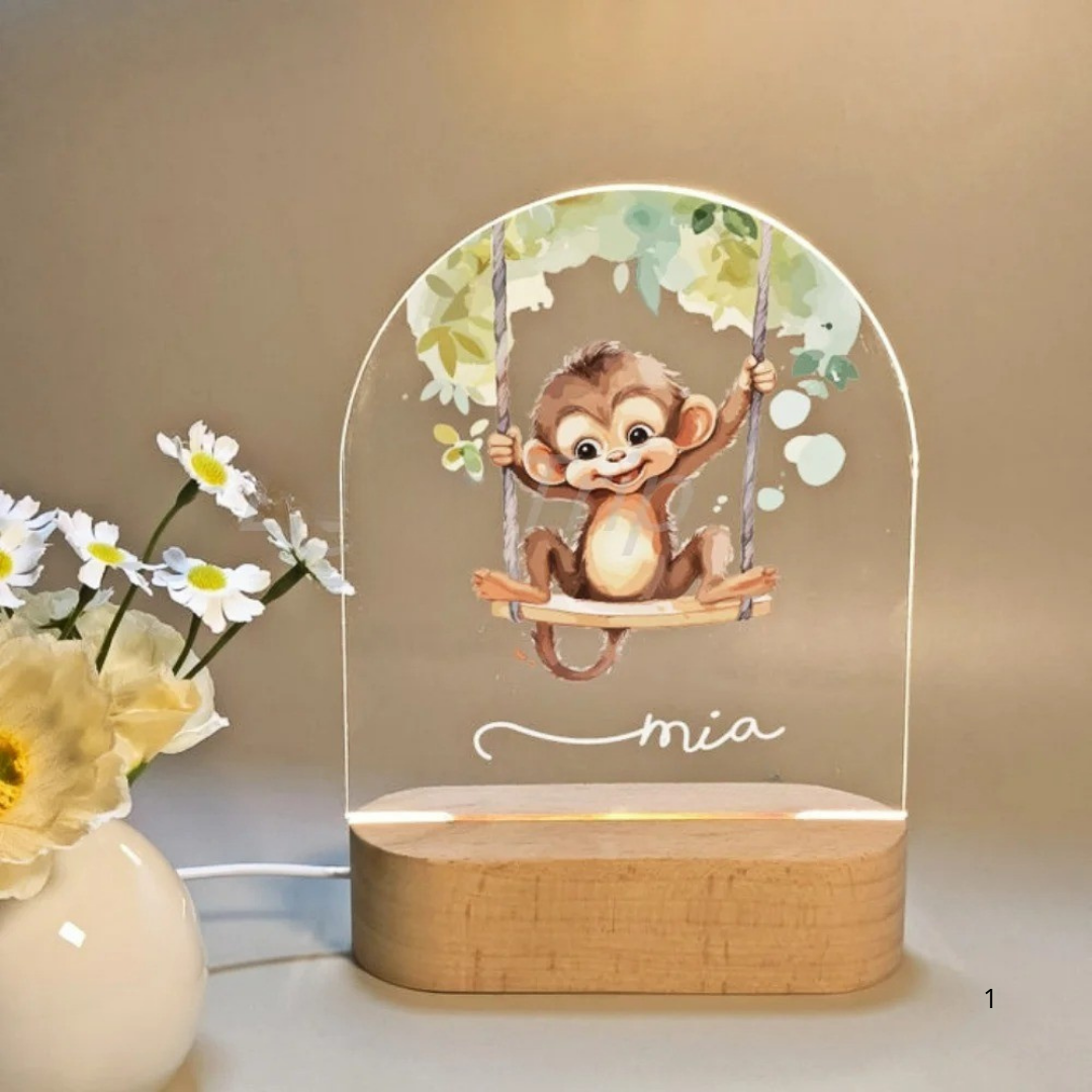 Kalsten | Personal Night Light with Name – Soft Warm LED Lighting for Children