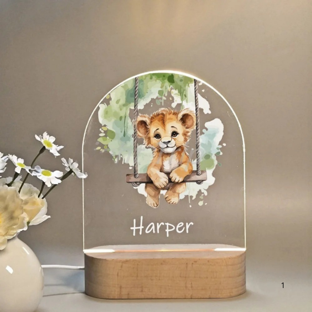 Kalsten | Personal Night Light with Name – Soft Warm LED Lighting for Children