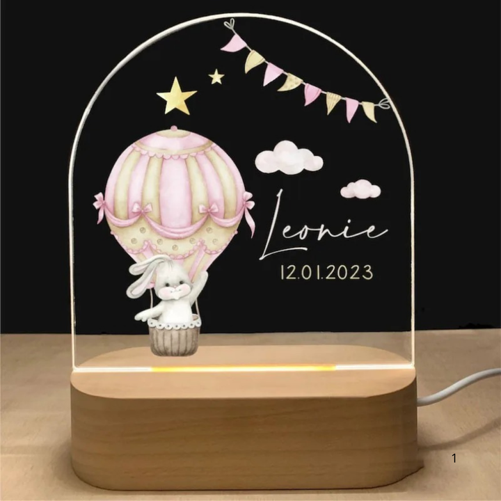Kalsten | Personal Night Light with Name – Soft Warm LED Lighting for Children