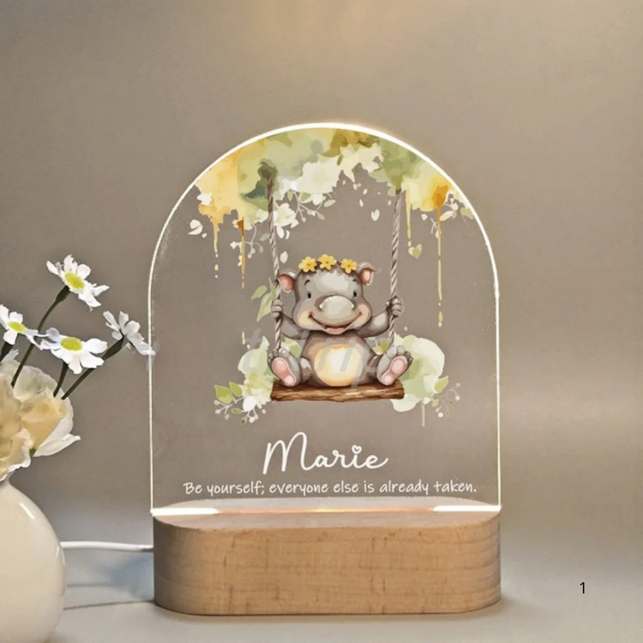 Kalsten | Personal Night Light with Name – Soft Warm LED Lighting for Children