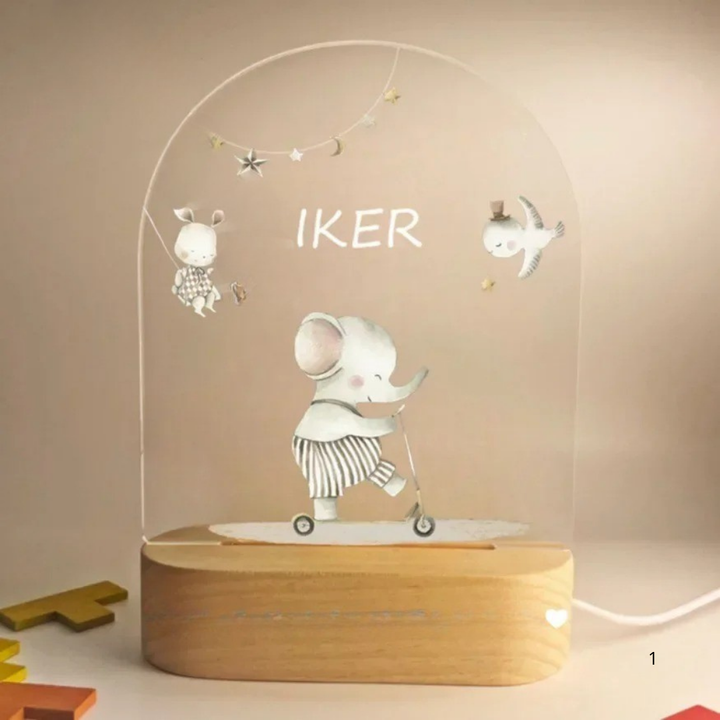 Kalsten | Personal Night Light with Name – Soft Warm LED Lighting for Children
