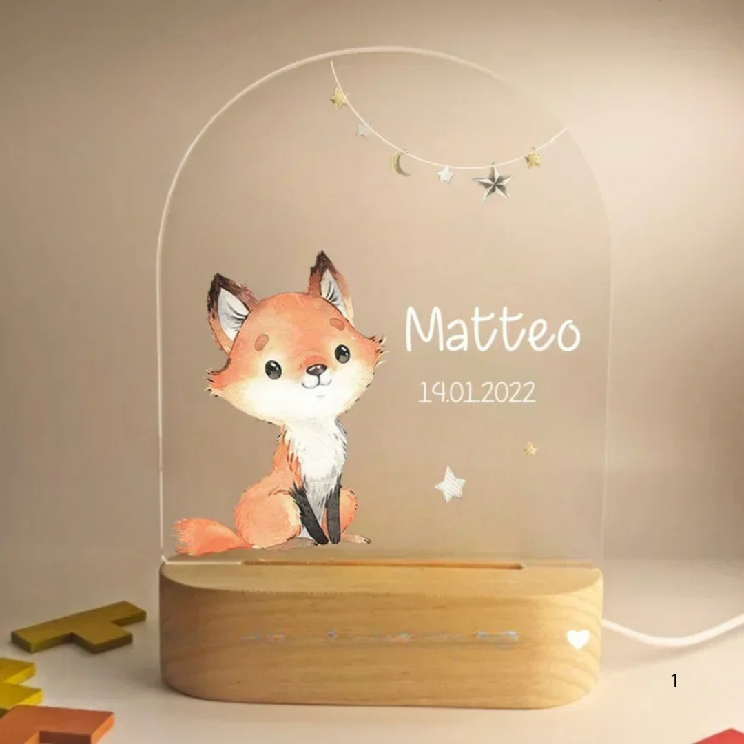 Kalsten | Personal Night Light with Name – Soft Warm LED Lighting for Children