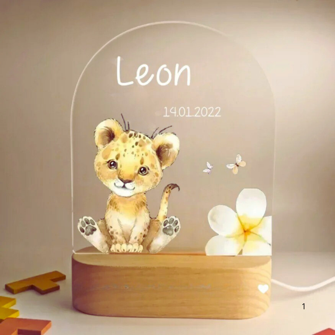 Kalsten | Personal Night Light with Name – Soft Warm LED Lighting for Children