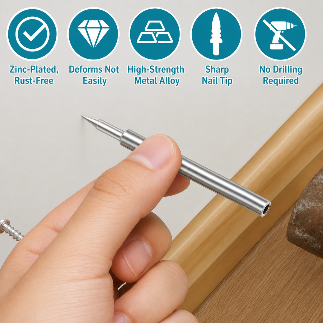 Skirting Board Nail Set – Double Head System 100 Pieces | Kalsten