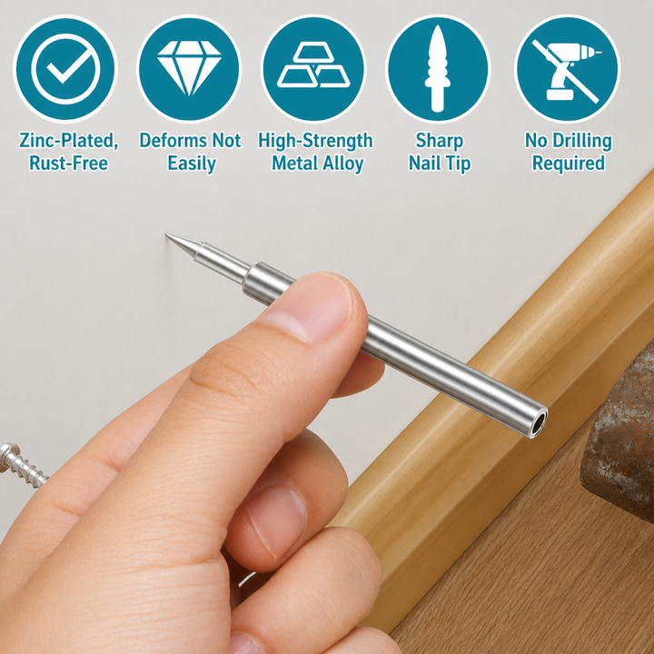 Skirting Board Nail Set – Double Head System 100 Pieces | Kalsten