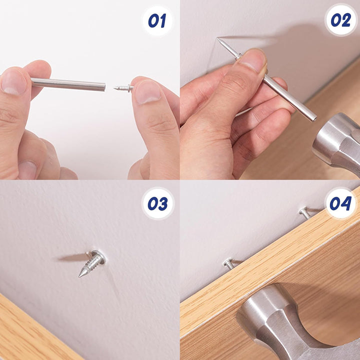 Skirting Board Nail Set – Double Head System 100 Pieces | Kalsten