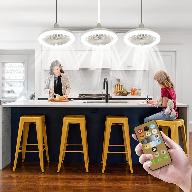Stylish Ceiling Fan - Screws into Any Light Socket | Kalsten