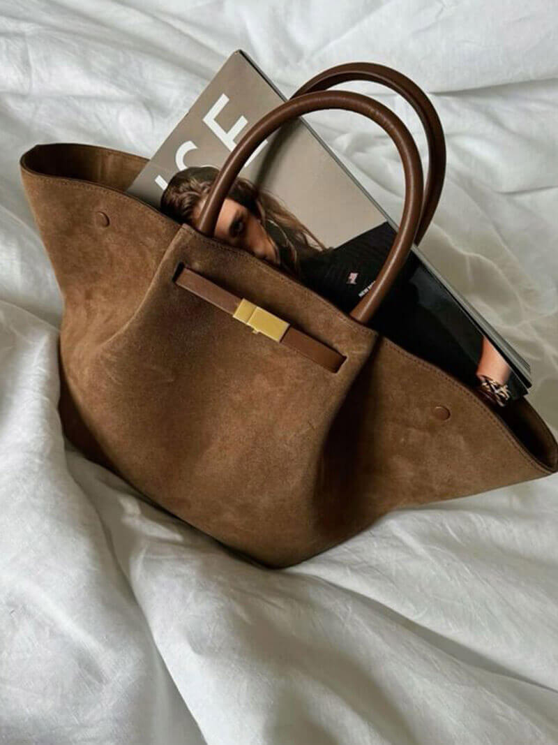 Women’s Suede Handbag – Modern Design