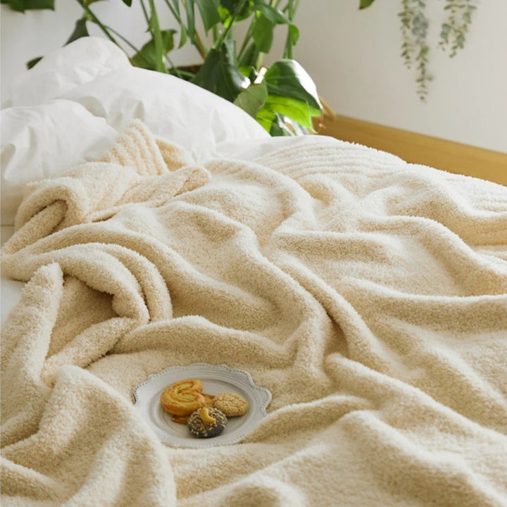 Minimalist Knit Throw Blanket – Cozy Microfiber Blend for All Seasons, 51 x 63 – Soft and Versatile Home Decor 3