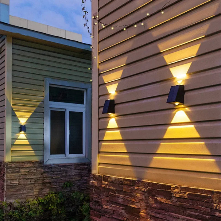 NovaLicht Solar Wall Lamp with Automatic LED Outdoor Lighting | Kalsten